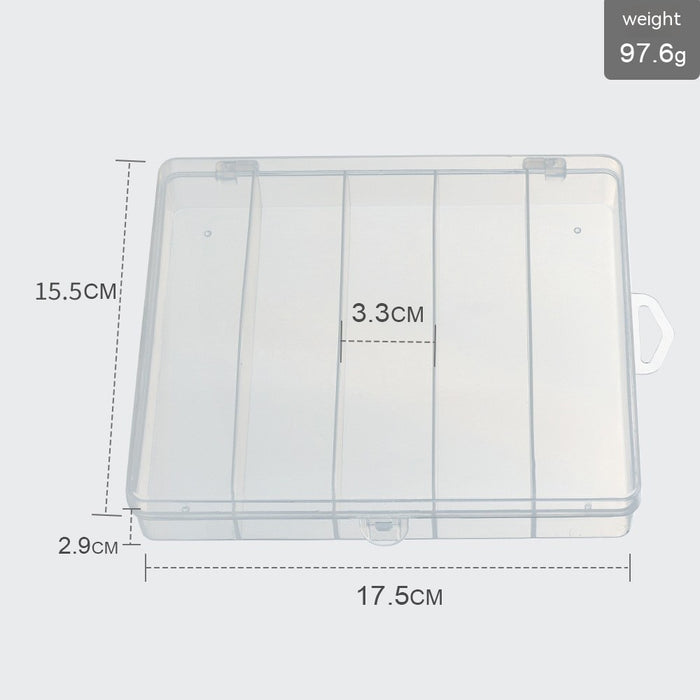 5-Compartment Fishing Tackle Box – Large