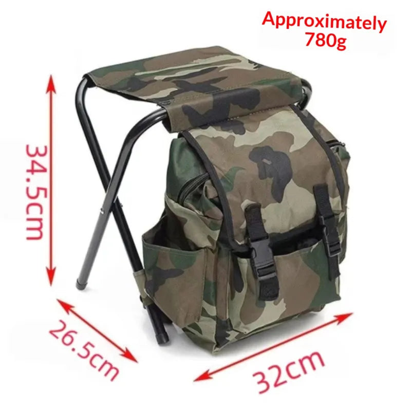 Foldable Backpack Fishing Stool