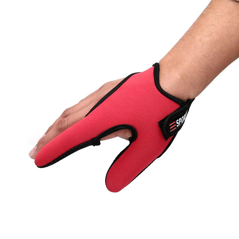 Two-Finger Fishing Casting Gloves