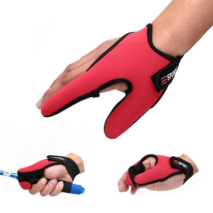 Two-Finger Fishing Casting Gloves