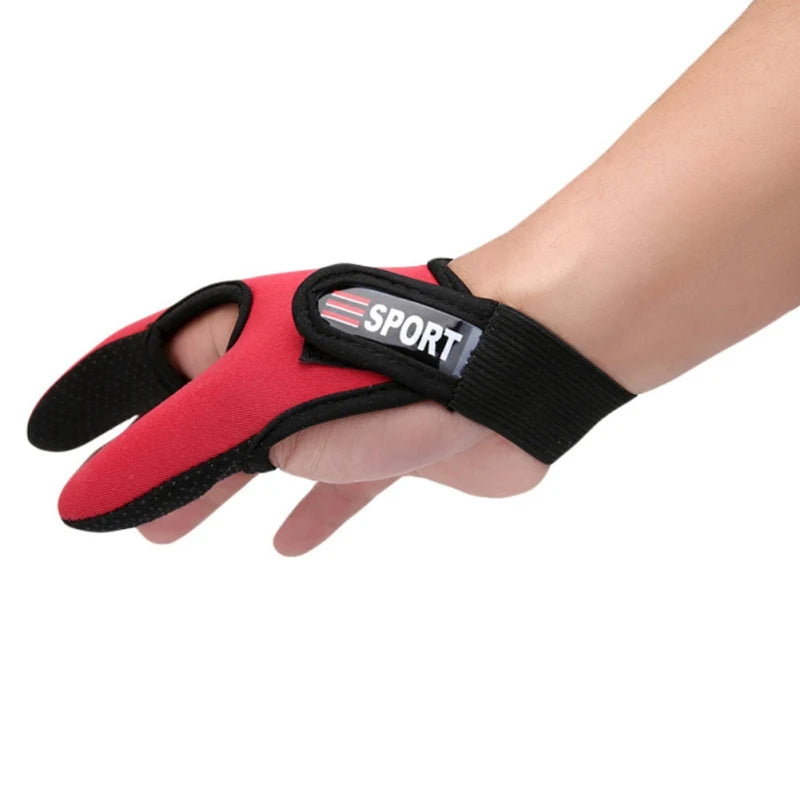 Two-Finger Fishing Casting Gloves
