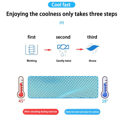 Quick-Dry Outdoor Cooling Towel — 30 × 80 cm