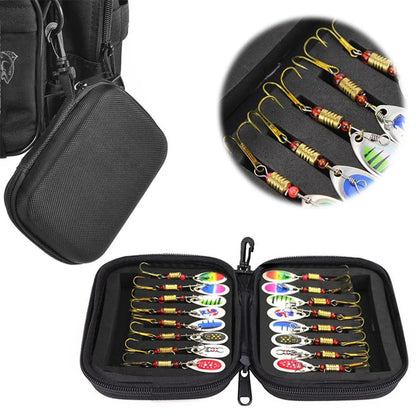 16-Piece Metal Spoon Lure Set with Carry Case