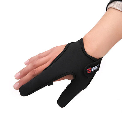 Two-Finger Fishing Casting Gloves