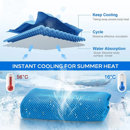 Quick-Dry Outdoor Cooling Towel — 30 × 80 cm